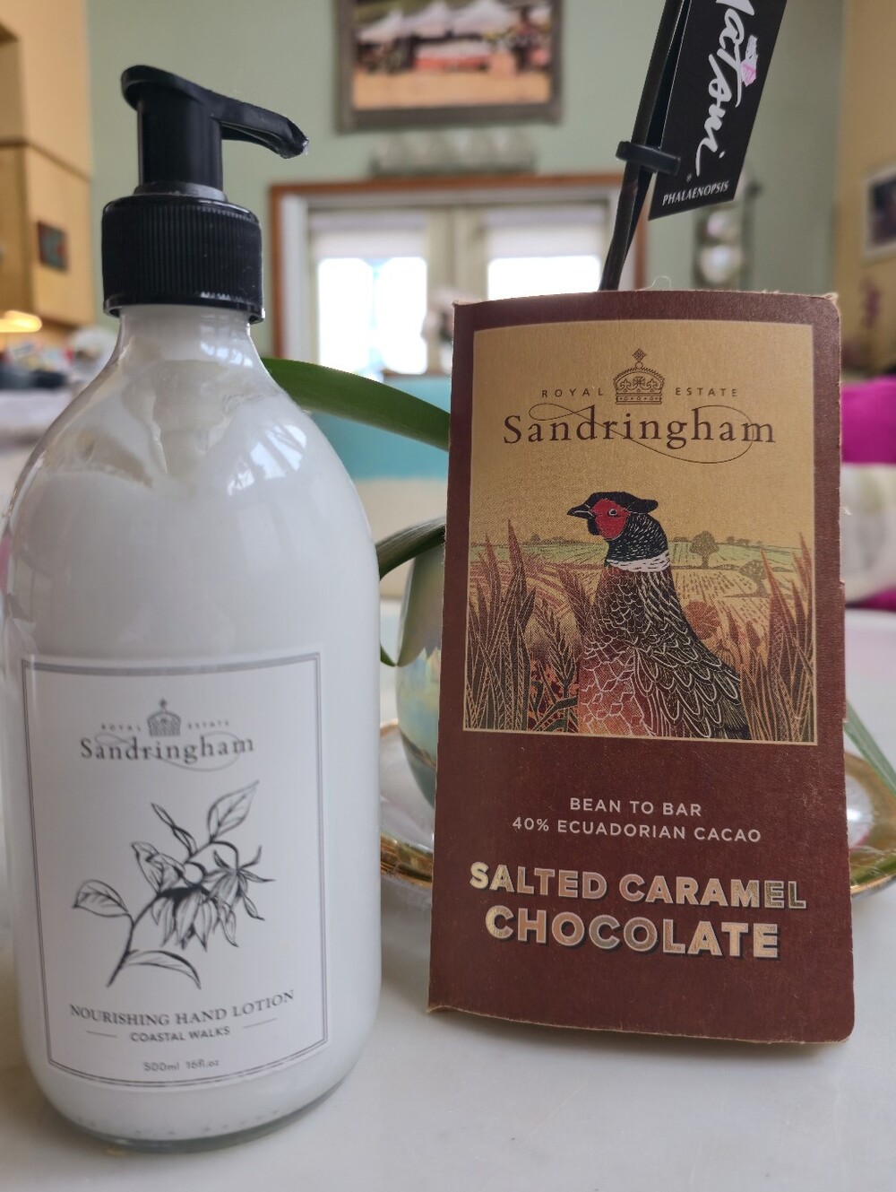 NWT Sandringham Estate Coastal Walks Hand Lotion & Salted Caramel Chocalate Bar